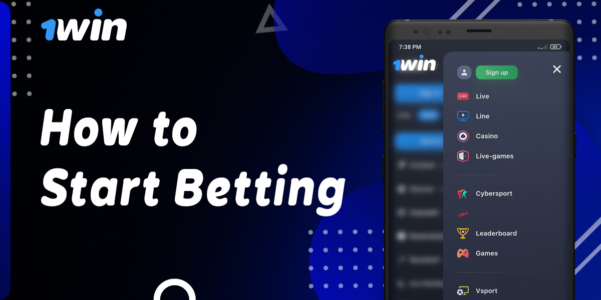 Step by step instructions for new betters how to start betting on 1Win 